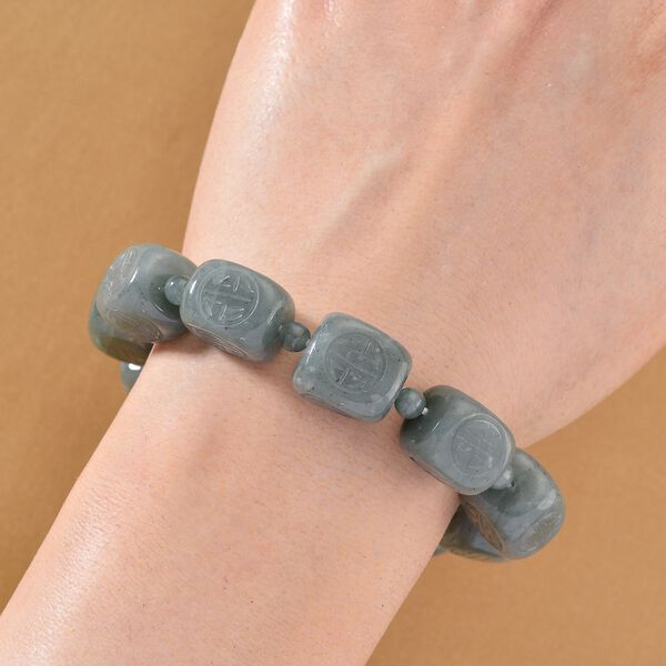 Flexibles natürliches Olmek Jadeit Armband - 300 ct. image number 1