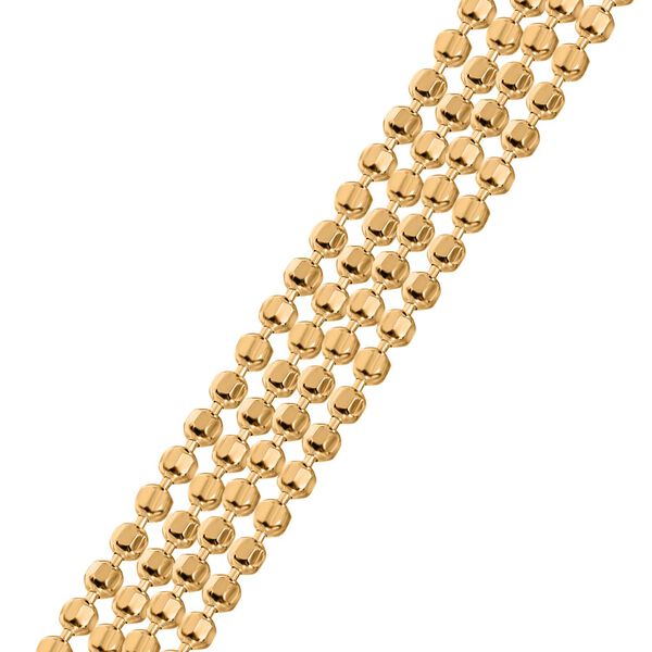 925 Silber vergoldet Kette ca. 150 cm ca. 6,50g image number 4