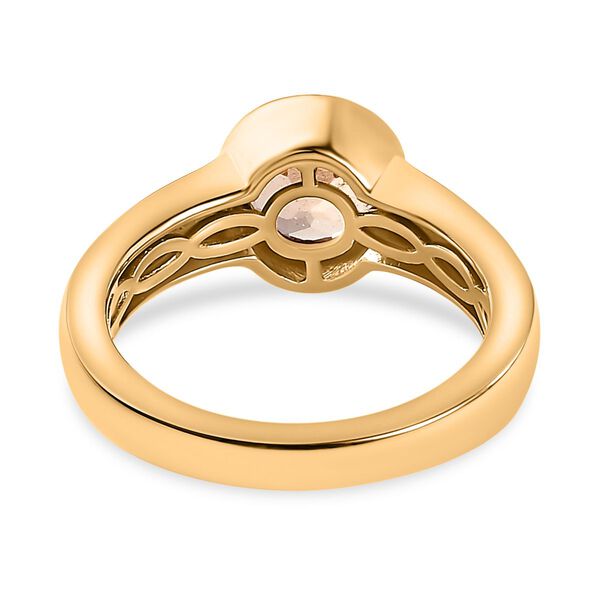 Ceylon kaiserlicher Granat Ring, 925 Silber Gelbgold Vermeil (Gr&ouml;&szlig;e 16.00) ca. 1.62 ct image number 6