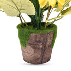 Blumentopf mit künstlicher Hortensie und Sonnenblume image number 3