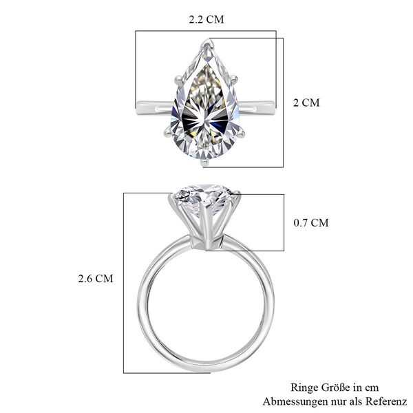 LUXURIANT VS-GH Labor Diamant Ring in 950 Platin - 5 ct. image number 5