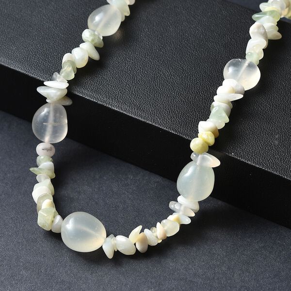 Prehnit und Serpentin Halskette, 60cm - 270 ct. image number 2