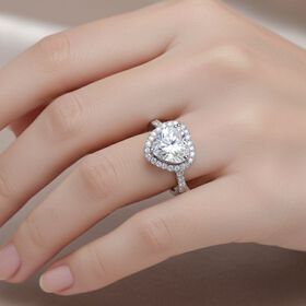 LUXURIANT DIAMANT - Lab Grown Diamant VS-EF Ring 950 Platin (Größe 17.00) ca. 5,50 ct