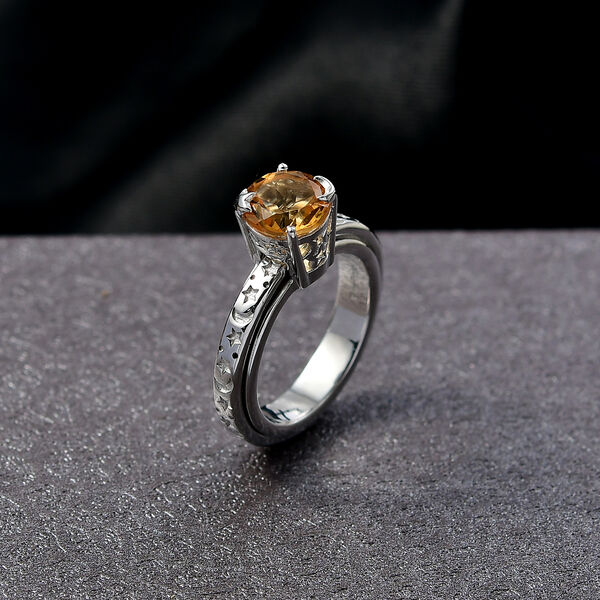 EVER TRUE AA Citrin Ring Nickelfreies Messing (Gr&ouml;&szlig;e 19.00) ca. 1,91 ct image number 2