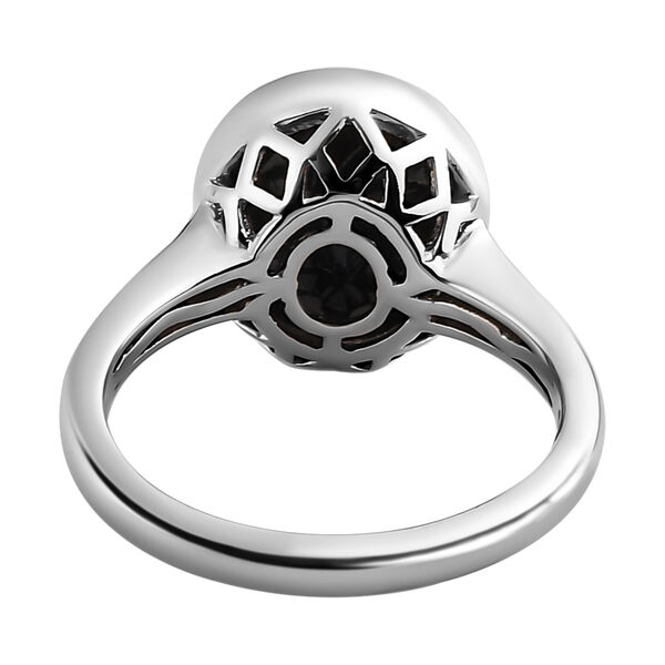 Schwarzer Saphir Ring, 925 Silber platiniert, ca. 5.84 ct image number 4