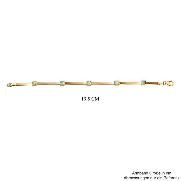 AA natürliches, äthiopisches Welo Opal-Armband, 19cm - 1,22 ct. image number 6