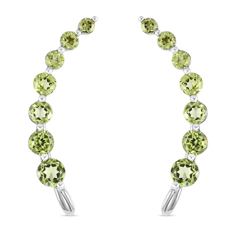 Peridot-Ohrringe in Silber, 2,70 ct. image number 0