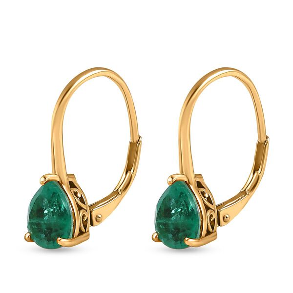 Smaragd Triplett Quarz Ohrringe - 2,97 ct. image number 3