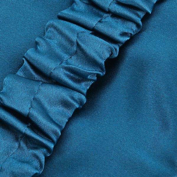 LA MAREY Augenmaske aus 19mm 100% Maulbeerseide mit 100% Seidenfüllung, Petrol image number 4