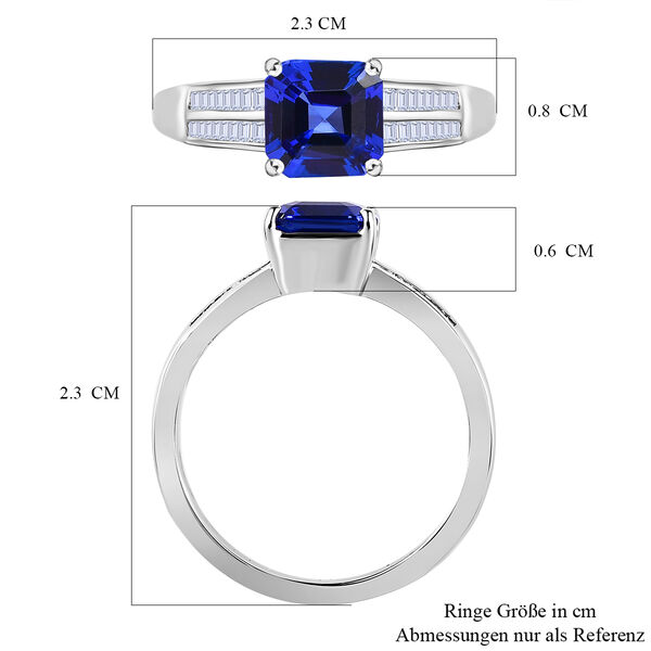 RHAPSODY AAAA Tansanit und VS2 EF Diamant Ring- 1,99 ct. image number 7