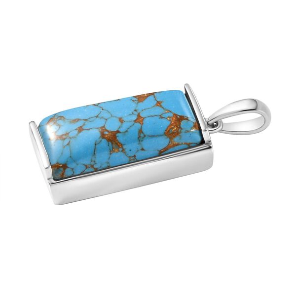 Blaues Türkis Anhänger - 9,54 ct. image number 4