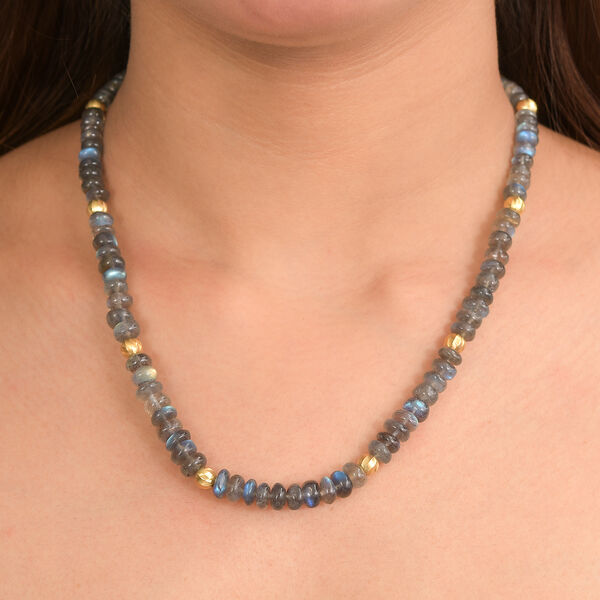 D'Joy AAA Labradorit 45+5cm Halskette - 150 ct. image number 3