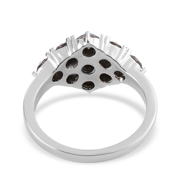 LUSTRO STELLA Österreichischer Tansanit Farbkristall Ring Edelstahl image number 5