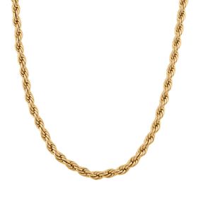 316L Edelstahl IP-Gelbbeschichtung Halskette ca. 45 cm ca. 67,30g