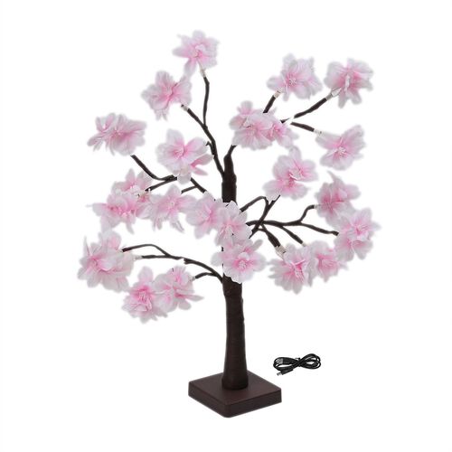 Deko-Baum, LED-Licht, 60cm, Rosa image number 0