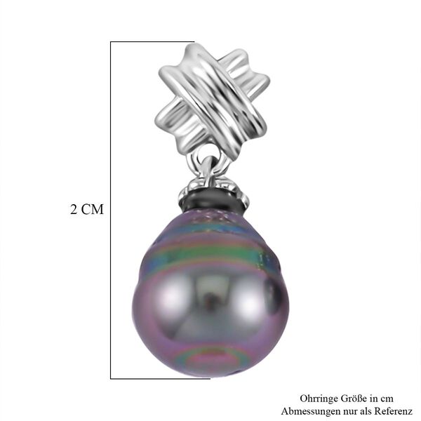 9-10mm Tahiti Perle Ohrringe image number 5