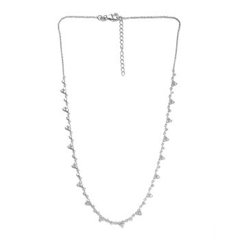 LUXURIANT SI-GH Labor Diamant Halskette, 40,5+5 cm - 3,50 ct.