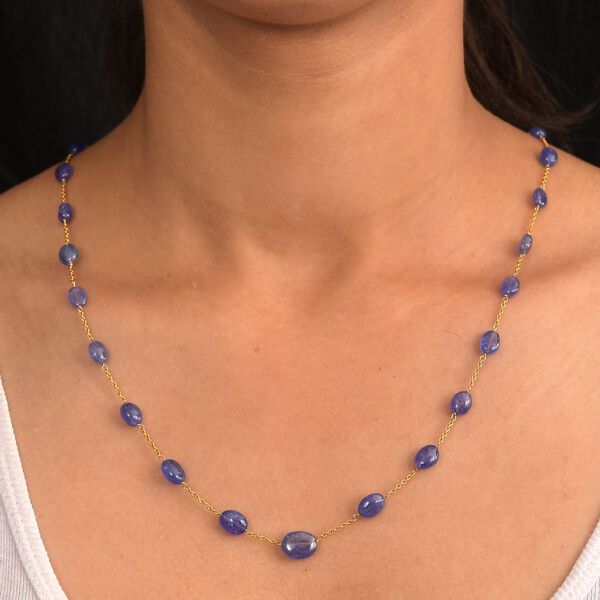 AA Tansanit Halskette, 60cm - 45 ct. image number 3