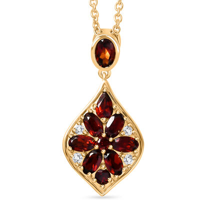 EVER TRUE Mosambik Granat Schmuckset ca. 50 cm ca. 3.05 ct