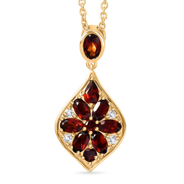 EVER TRUE Mosambik Granat Schmuckset ca. 50 cm ca. 3.05 ct