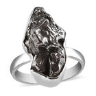 Handgearbeiteter Meteorit-Ring, 925 Silber  ca. 21,30 ct image number 3