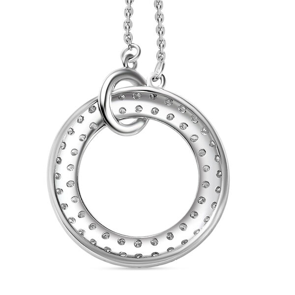 LUXURIANT SI-GH Labor Diamant Anh&auml;nger mit 43+5cm Kette - 1 ct. image number 3