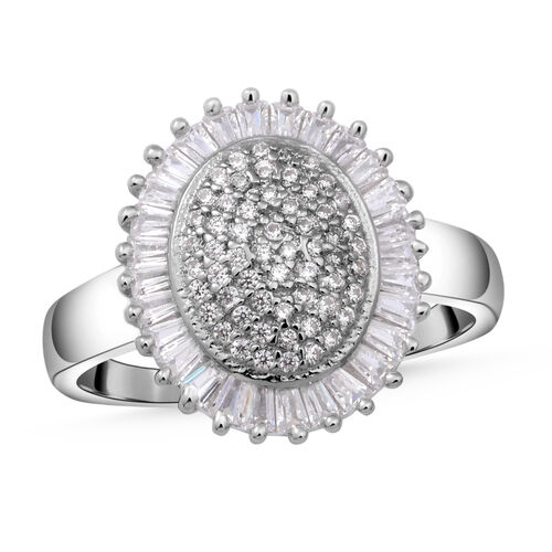 Lustro Stella - weißer Zirkonia-Ring, 925 Silber rhodiniert  ca. 2,42 ct image number 0