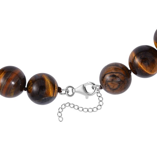 Gelbe Tigerauge-Halskette, 50cm - 1000 ct. image number 3