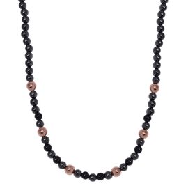 8mm Hämatit und Shungit Halskette, 50cm - 292,65 ct.