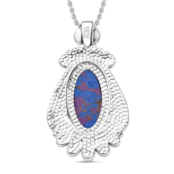 Lila T&uuml;rkis Anh&auml;nger mit 50cm Kette - 25 ct. image number 5