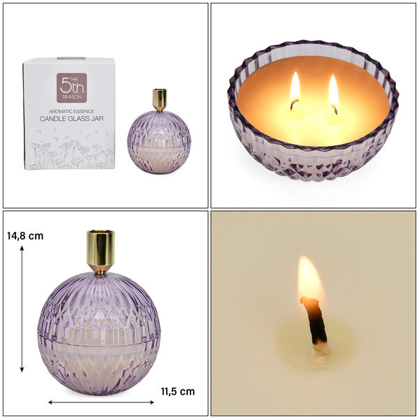 The 5th Season: Premium-Kollektion: Duftkerze im Glas, 20h Brenndauer, Rose image number 5