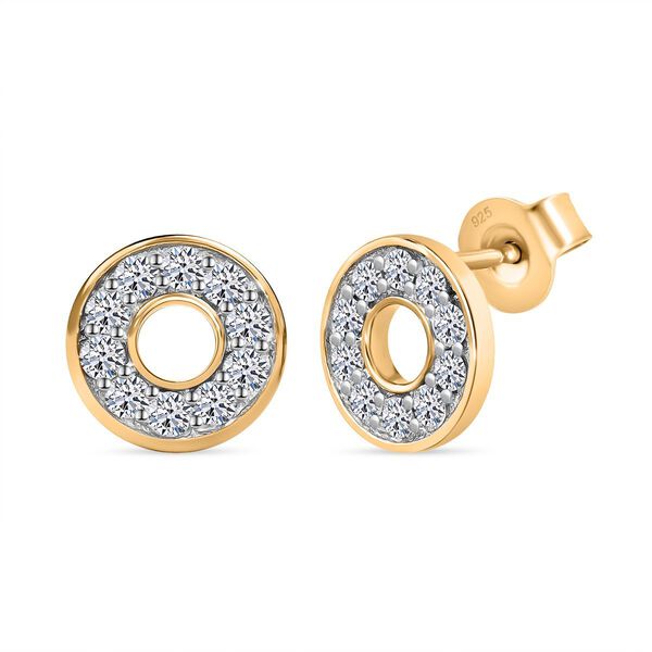LUXURIANT DIAMOND - Lab Grown Diamant SI-GH Ohrringe 925 Silber Gelbgold Vermeil ca. 0.50 ct image number 0