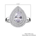 LUSTRO STELLA- weißer Zirkonia-Ring - 2,96 ct. image number 4