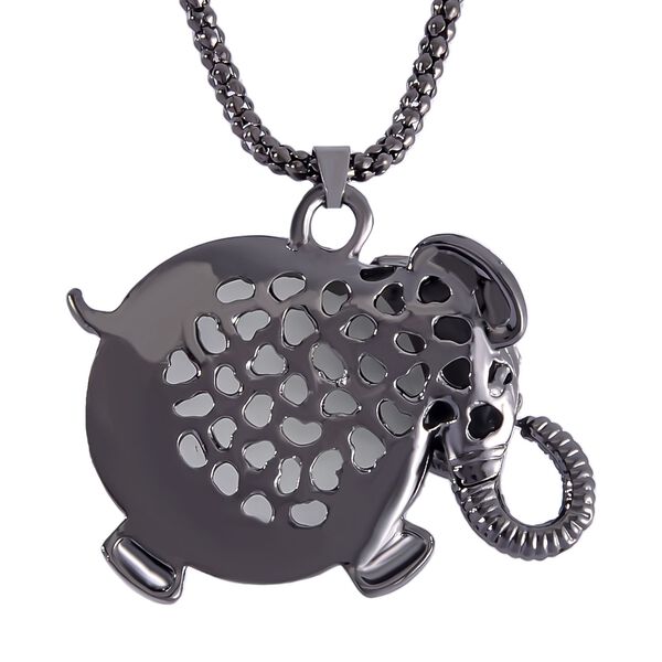 Schwarz-Weiß Kristall und Weißes Katzenauge Halskette, ca. 70cm, ca. 20.00 ct image number 4