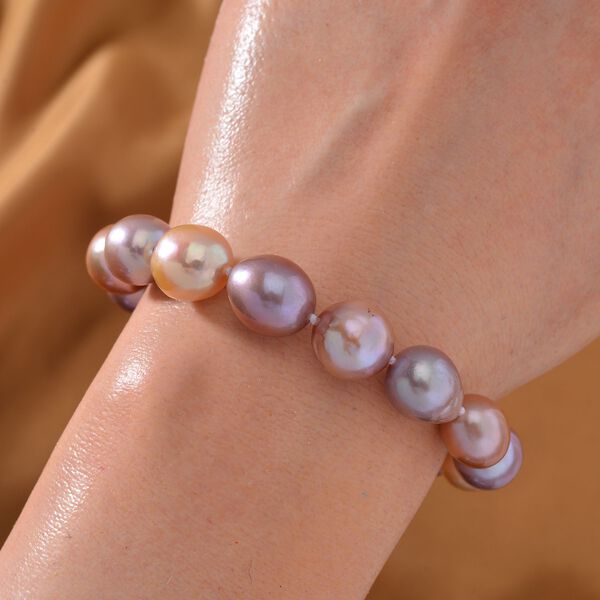 Mehrfarbiges Edison Perlen Armband, 19 cm image number 2