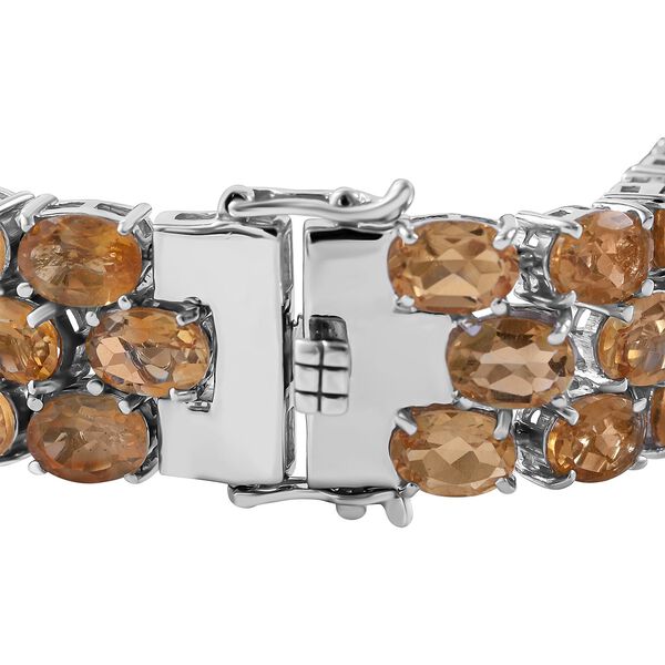 Citrin Armband ca. 19 cm 925 Silber rhodiniert ca. 49.68 ct image number 2