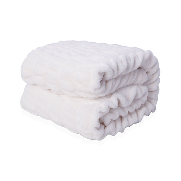 Serenity Night: Luxusdecke aus Kunstfell, Größe 150x200 cm, Weiß image number 11