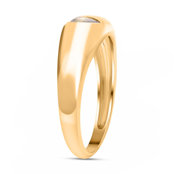 LUXORO nat&uuml;rlicher olivgr&uuml;ner Diamant I1-I2 Ring image number 7