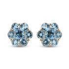 AA Santamaria Aquamarin-Ohrstecker, 375 Gelbgold ca. 0.56 ct