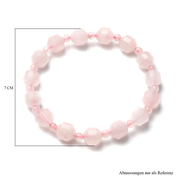 Rosenquarz, flexibel Armband ca. 105,00 ct image number 4