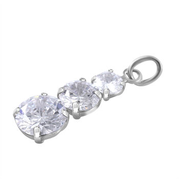 LUSTRO STELLA Wei&szlig;er Zirkonia-Anh&auml;nger - 11,14 ct.