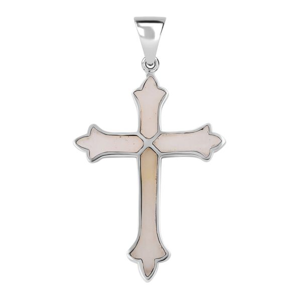 Royal Bali Kollektion- Perlmutt Kreuz Anh&auml;nger image number 4