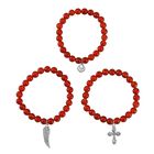 Roter Achat Schmuckset Legierung ca. 255.00 ct