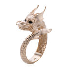 Royal Bali Kollektion - Designer Close Out Spiga Drachen Ring 375 Gelbgold image number 3