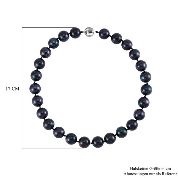 Rosa Muschelkernperle Halskette ca. 50 cm Reiner Edelstahl image number 5