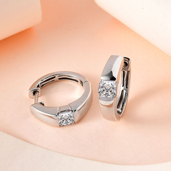 Moissanit Solitär Ohrringe - 1,32 ct. image number 6