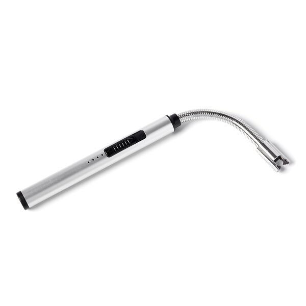 Wiederaufladbares USB - Feuerzeug, Gr&ouml;&szlig;e: 24,2x0,15 cm, Silber image number 3