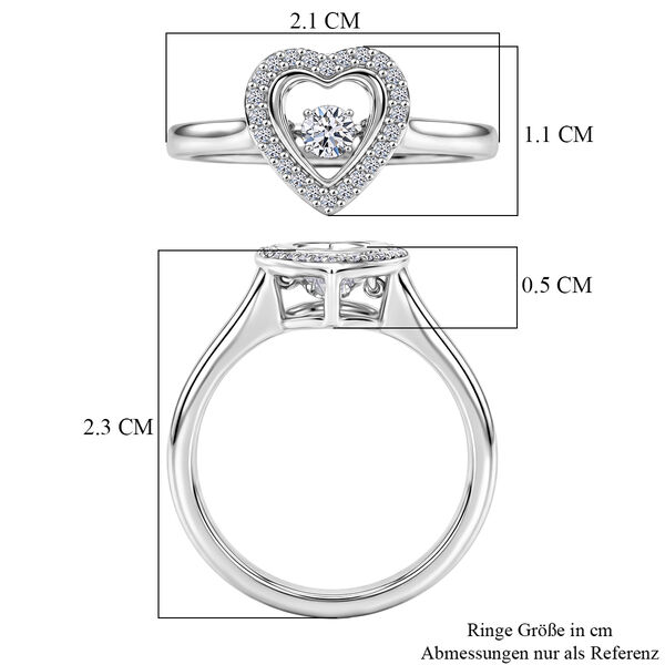 LUXURIANT DIAMOND - Lab Grown Diamant SI-GH Ring 925 Silber Rhodiniert (Gr&ouml;&szlig;e 16.00) ca. 0,25 ct image number 7