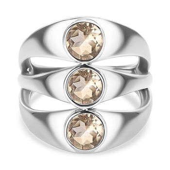 Citrin Ring Edelstahl (Gr&ouml;&szlig;e 16.00) ca. 1,40 ct