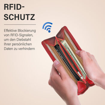 CLOSE OUT: Echtleder Patchwork Brieftasche, Nude